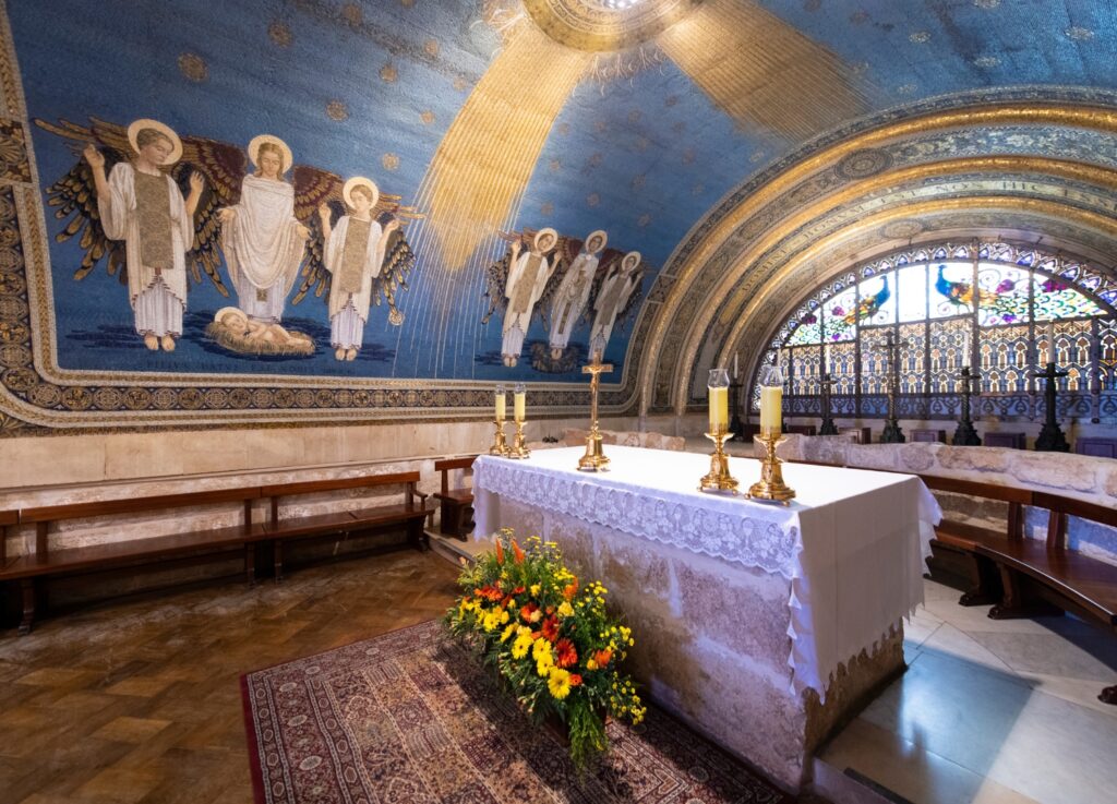 Inside of the Basilica of the Transfiguration